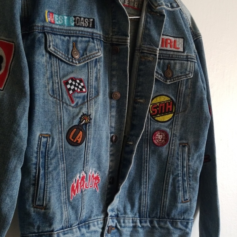 F21 Patch Jean Jacket - image 5